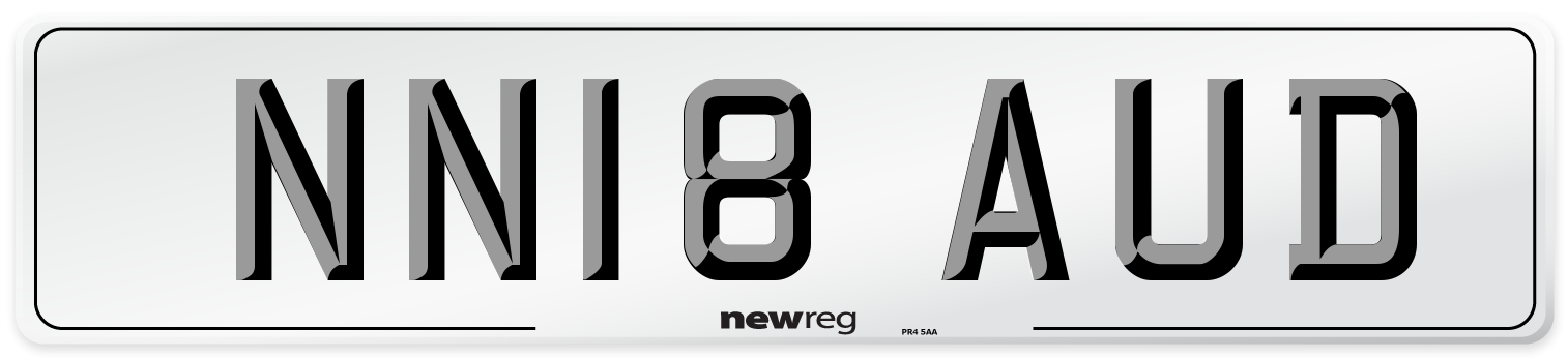 NN18 AUD Number Plate from New Reg